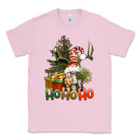 Bubblegum Pink Ho Ho Ho Christmas Gnome Classic Tee - BundleAndBundleShop