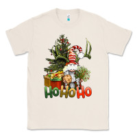 Natural Ho Ho Ho Christmas Gnome Classic Tee - BundleAndBundleShop