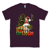 Plum Ho Ho Ho Christmas Gnome Classic Tee - BundleAndBundleShop