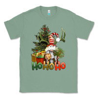 Sage Ho Ho Ho Christmas Gnome Classic Tee - BundleAndBundleShop