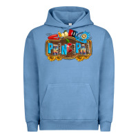 Pigment Pebble Blue principal Urban Hoodie - Zillion Design Studio
