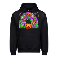 Black Halloween Rainbow Urban Hoodie - texasbilliewilder