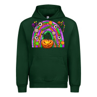 Forest Green Halloween Rainbow Urban Hoodie - texasbilliewilder