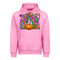 Fuchsia Pink Halloween Rainbow Urban Hoodie - texasbilliewilder