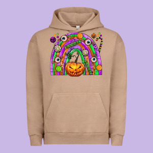 Halloween Rainbow Urban Hoodie Designed By Texasbilliewilder