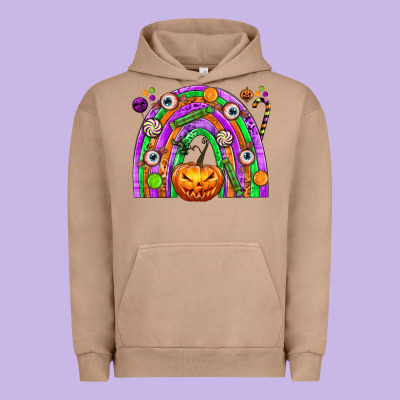 Halloween Rainbow Urban Hoodie Designed By Texasbilliewilder