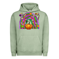 Pigment Oil Green Halloween Rainbow Urban Hoodie - texasbilliewilder