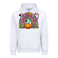 White Halloween Rainbow Urban Hoodie - texasbilliewilder