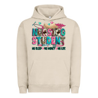 Pigment French Oak nursing student Urban Hoodie - Zillion Design Studio