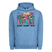 Pigment Pebble Blue nursing student Urban Hoodie - Zillion Design Studio