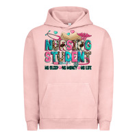 Pigment Salmon nursing student Urban Hoodie - Zillion Design Studio
