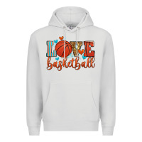 Dove Grey love basketball Premium Hoodie - Zillion Design Studio