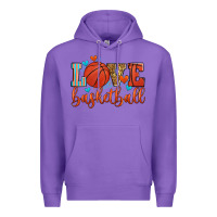Purple love basketball Premium Hoodie - Zillion Design Studio