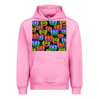 Fuchsia Pink Halloween Pumpkins Urban Hoodie - texasbilliewilder