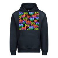 Navy Halloween Pumpkins Urban Hoodie - texasbilliewilder