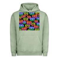 Pigment Oil Green Halloween Pumpkins Urban Hoodie - texasbilliewilder