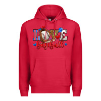 Cardinal love baseball Premium Hoodie - Zillion Design Studio