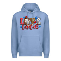 Colony Blue love baseball Premium Hoodie - Zillion Design Studio