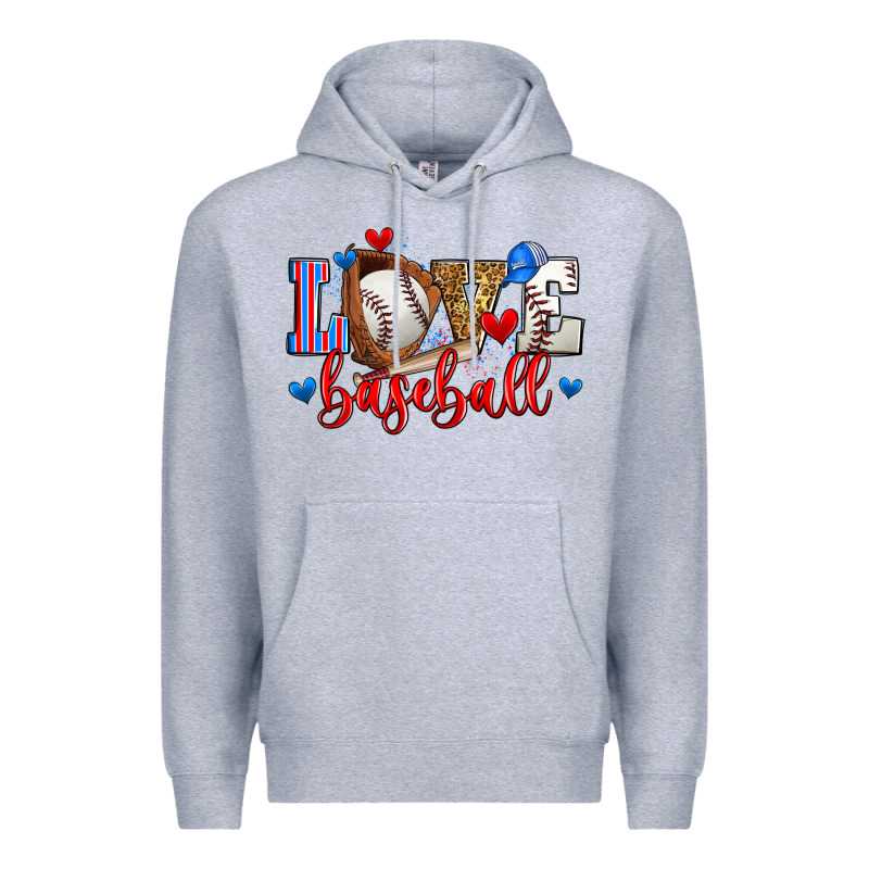 Love Baseball Premium Hoodie by Zillion Design Studio | Teevron