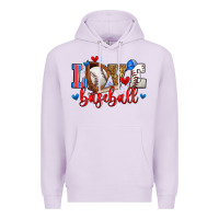Lilac love baseball Premium Hoodie - Zillion Design Studio
