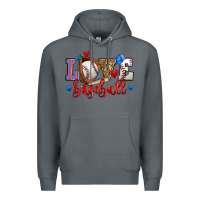 Rock love baseball Premium Hoodie - Zillion Design Studio