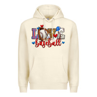 Sandshell love baseball Premium Hoodie - Zillion Design Studio