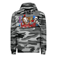 Slate Camo love baseball Premium Hoodie - Zillion Design Studio