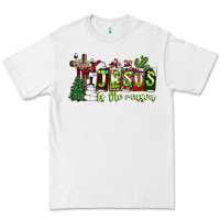 White jesus İs the reason Premium Tee - CowhideDigitalArt