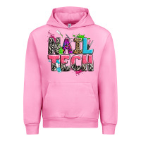 Fuchsia Pink nail tech Urban Hoodie - Zillion Design Studio