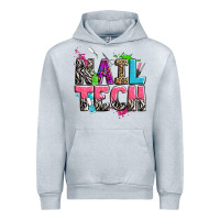 Heather Grey nail tech Urban Hoodie - Zillion Design Studio