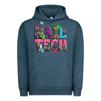 Pigment Midnight Navy nail tech Urban Hoodie - Zillion Design Studio