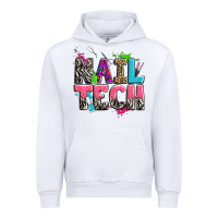 White nail tech Urban Hoodie - Zillion Design Studio