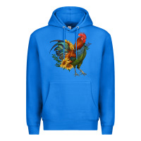 True Royal rooster with sunflowers Premium Hoodie - RanaPortraitStore