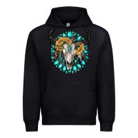 Black gamestone with bull skull Urban Hoodie - RanaPortraitStore