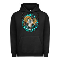 Pigment Black gamestone with bull skull Urban Hoodie - RanaPortraitStore