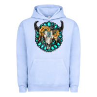 Pigment Grape Ice gamestone with bull skull Urban Hoodie - RanaPortraitStore