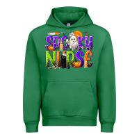 Emerald Halloween Spooky Nurse Urban Hoodie - texasbilliewilder