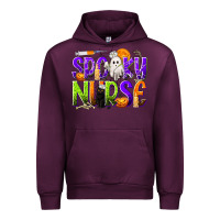 Mauve Wine Halloween Spooky Nurse Urban Hoodie - texasbilliewilder