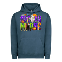 Pigment Midnight Navy Halloween Spooky Nurse Urban Hoodie - texasbilliewilder