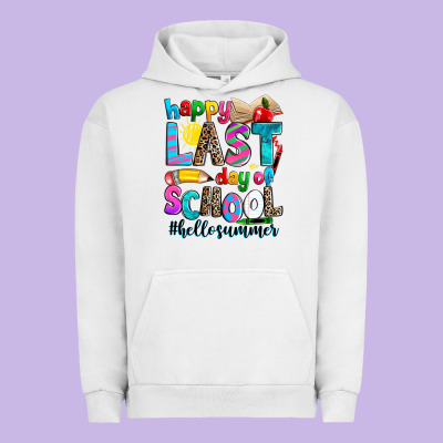 Happy Last Day Of School Urban Hoodie Designed By Zillion Design Studio