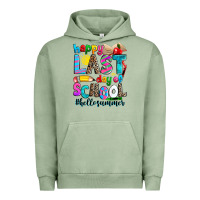 Pigment Oil Green happy last day of school Urban Hoodie - Zillion Design Studio