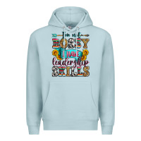 Blue Mist i'm not bossy i have leadership skills Premium Hoodie - Zillion Design Studio