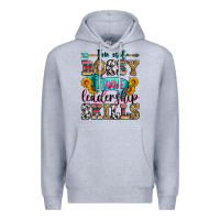 Heather Grey i'm not bossy i have leadership skills Premium Hoodie - Zillion Design Studio