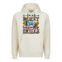 Oatmeal Heather i'm not bossy i have leadership skills Premium Hoodie - Zillion Design Studio