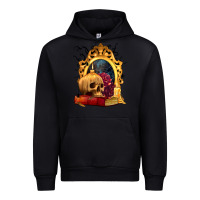 Black Halloween Skull Candles and Roses Urban Hoodie - texasbilliewilder