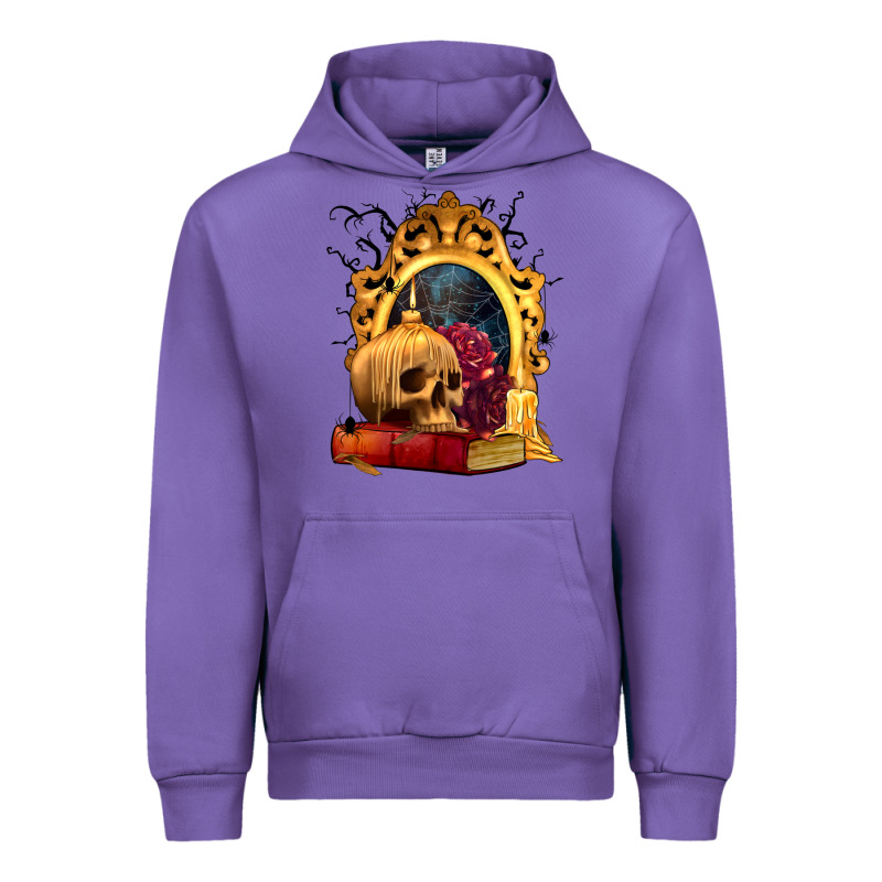 Halloween Skull Candles And Roses Urban Hoodie by texasbilliewilder | Teevron