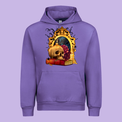 Halloween Skull Candles And Roses Urban Hoodie Designed By Texasbilliewilder