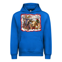 Cobalt christmas goats Urban Hoodie - RanaPortraitStore