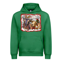 Emerald christmas goats Urban Hoodie - RanaPortraitStore