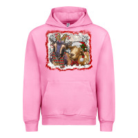 Fuchsia Pink christmas goats Urban Hoodie - RanaPortraitStore
